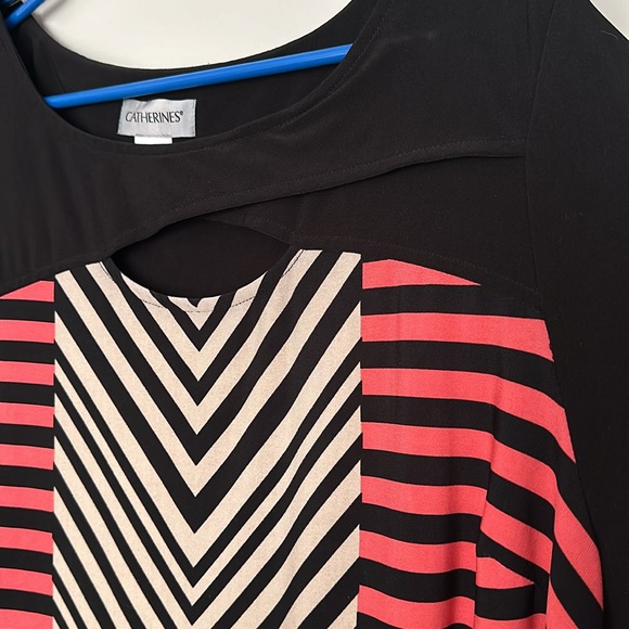 Geometric pattern with orange black gray and tan.small opening on the front. - Picture 3 of 3